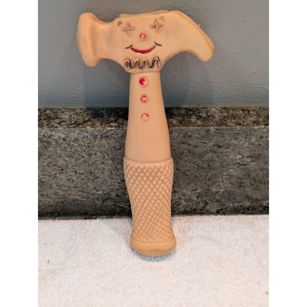 Vintage Jolly Blinker Hammer Toy Clown Face Plastic - Picture 1 of 11